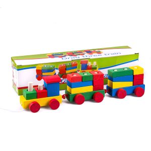 Влак ДЪРВЕН в кутия