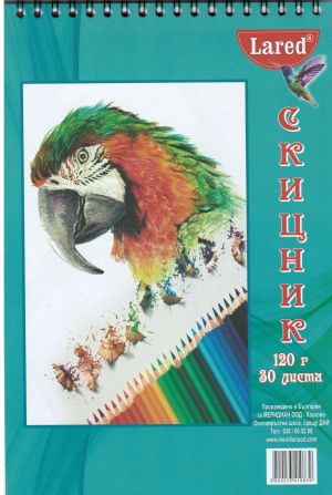 Скицник  ЛАРЕД  В5 120гр  30 ЛИСТА