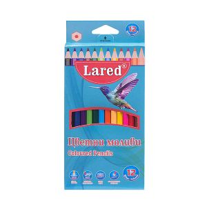 Цветни моливи ЛАРЕД 12цв дълги