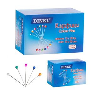 Карфици  ЦВЕТНИ 32мм 30бр ДИНЕЛ