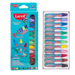 Пастели   МАСЛЕНИ   триъгълни ЛАРЕД  12цв.