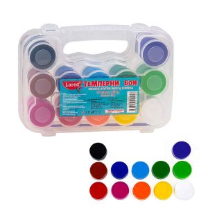 Темперни бои 12цв.*20грама ЛАРЕД в КУФАР