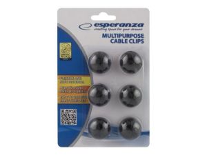 Комплект КАБЕЛНИ скоби  6 бр ЧЕРНИ ЕВА101К !!!