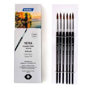 Четка  ДИНЕЛ  №110  Кръгла  № 9