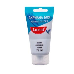 Акрилни бои  75мл ЛАРЕД  СРЕБРО