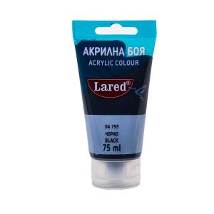 Акрилни бои  75мл ЛАРЕД  ЧЕРНО