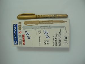 Маркер перманент  ЦЕНТРОПЕН - златен !!!