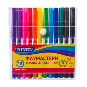 Флумастри ДИНЕЛ  12 цвята