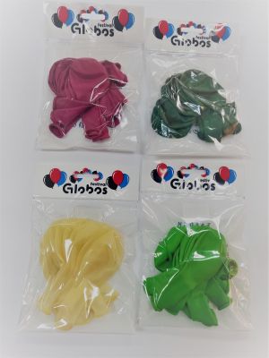 Балони ПАСТЕЛ едноцветен 10бр.в плик