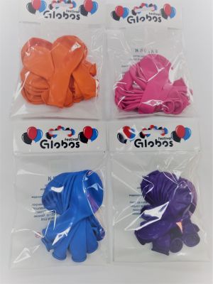 Балони ПАСТЕЛ едноцветен 10бр.в плик