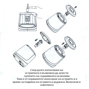 Острилка с БАТЕРИИ №8032