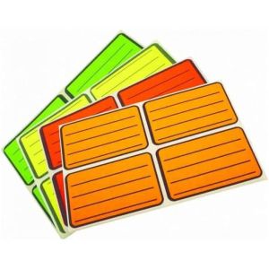 Ученически Етикети 4-ка НЕОН за 1 лист  !!!