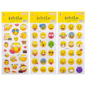 Стикери обемни  ЕМОТИКОНИ 13/24см