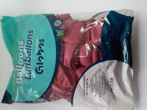 Балон  100бр  ХРОМ GLOBOS ЧЕРВЕН 12-М №708 !!!