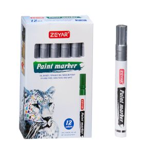 Маркер  ЛАКОВ  ZEYAP  ZP1501  2мм- СРЕБРО