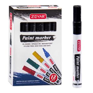 Маркер  ЛАКОВ  ZEYAP  ZP1501  -2мм ЧЕРЕН