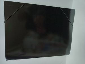 Папка КАРТОН с ластик ЧЕРНА 25/35см   !!!