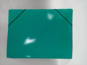 Папка КАРТОН с ластик ЗЕЛЕНА  25/35см   !!!