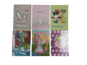 Тетрадка  А5  ОФСЕТ - 20л. Г.КВ  ЕКО УВ ЛАК  !!!