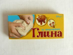 Глина  ЕСТРЕЛА  400гр. БЯЛА   !!!