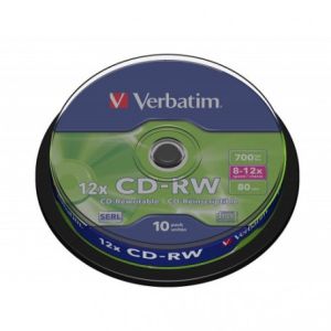 Дискове  ВЕРБАТИМ   CD-RW 10 броя !!!