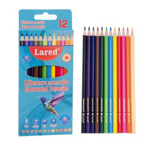 Цветни моливи ЛАРЕД 12цв дълги КЛАСИК