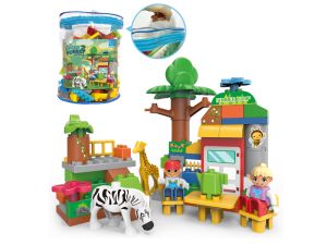 Конструктор 62 ел. с животни чанта №2858В10 !!!