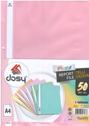 Папка  ПВЦ DOSY 120/180 ПАСТЕЛ СЬОМГА
