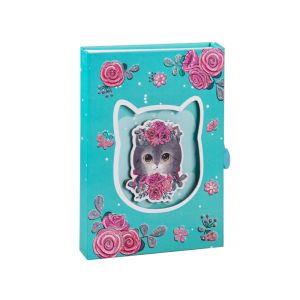 Тефтер ДНЕВНИК в кутия  с ключе №2208  КОТЕНЦЕ