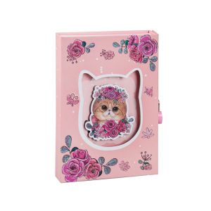 Тефтер ДНЕВНИК в кутия  с ключе №2208  КОТЕНЦЕ