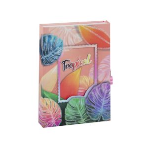 Тефтер ДНЕВНИК в кутия  с ключе №2210  TROPICAL