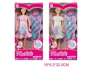 Бременна кукла с аксесоари - Забавление и обучение!