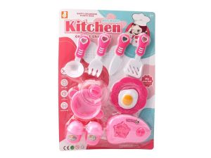 Сервиз РОЗОВ на картон  №358-3