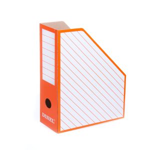 Вертикален бокс Картон  ДИНЕЛ - 8.5см. ОРАНЖ