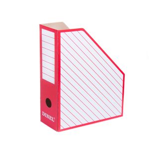 Вертикален бокс Картон ДИНЕЛ - 8.5см. ЧЕРВЕН