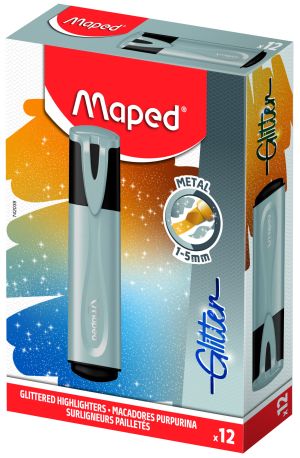 МАРКЕР  ТЕКСТ МАПЕД  МЕТАЛИК СРЕБРО !!!