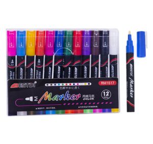 Маркери  АКРИЛНИ  12 цвята К-Т BESTDI RM1517