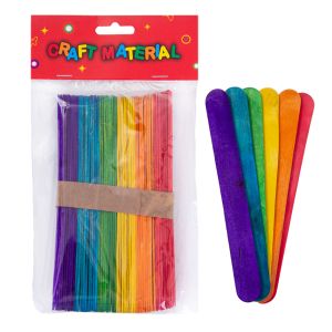 Дървени шпатули  15см  ЦВЕТНИ
