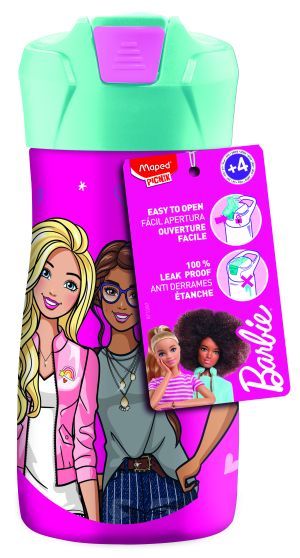 Бутилка за вода МАПЕД  БАРБИ МЕТАЛНА 430мл !!!