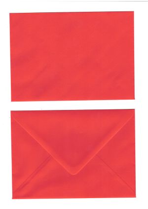 Плик ЦВЕТЕН 125/175мм  SCARLET/ ЧЕРВЕН