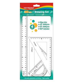 Комплект за чертане КЕЙРОУД KR972851 30см 4 ч.