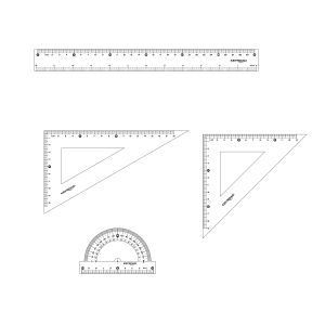 Комплект за чертане КЕЙРОУД KR972851 30см 4 ч.