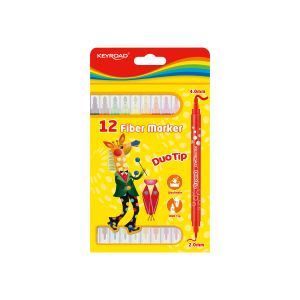 ФЛУМАСТРИ  КЕЙРОУД KR971414 ДВУВЪРХИ   12цв