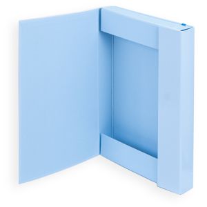 Папка кутия с ластик ДИНЕЛ СВЕТЛОСИНЯ 24/33/5см.