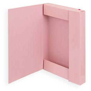 Папка кутия с ластик ДИНЕЛ РОЗОВА 24/33/5см.