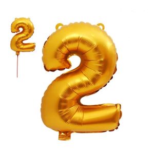 Балон  ЦЕЛОФАН  ЦИФРИ ЗЛАТО 80см  №2