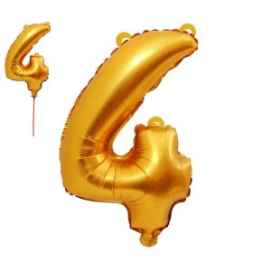 Балон  ЦЕЛОФАН  ЦИФРИ ЗЛАТО 80см  №4