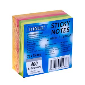 Кубче  СМЗЛ 75*75 400л  НЕОН 5*80листа ДИНЕЛ