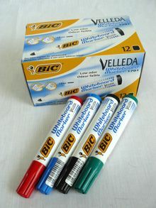 Маркер за бяла дъска об.връх   БИК  СИН  !!!