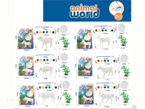 Комплект Животно за оцветяве + бои и четка